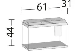 Juwel Primo 70 Weiß Aquarium-Set -Tier Produkt Geschäft 13j25370 Juwel Primo 70 weiss 3